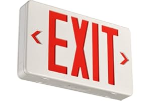 CM MZY Emergency Exit Sign, Red Double Face Exit Signs with Battery Backup, UL Certified, US Standards, Emergency Exit Light, AC 120/277V, 1 Pack