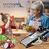 Masthome-Adjustable-Mandoline-Slicer-with-Cut-Proof-Gloves-Stainless-Steel-Food-Julienne-Slicer-for-Fruits-Potato-Tomato-Onion-Cheese-Salads Masthome Mandolin Slicer,3 in 1 Mandoline Vegetable Slicer and Chopper,Adjustable Kitchen Food Julienne Cutter for…