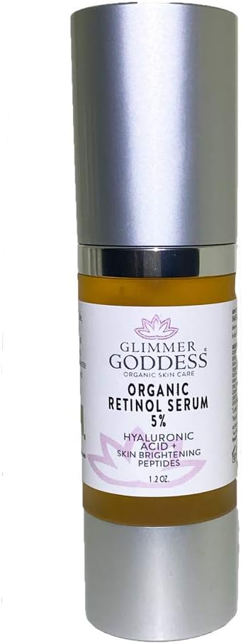 GLIMMER GODDESSOrganic 5% Retinol Face Serum, 1.0 oz