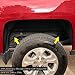 moveland Frame Tube Hole Plugs, Rear Wheel Well Cover for Chevy Silverado 1500 GMC Sierra 1500 1997-2018(4 PCS)