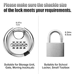 Rohuis Round Combination Lock, Uncuttable