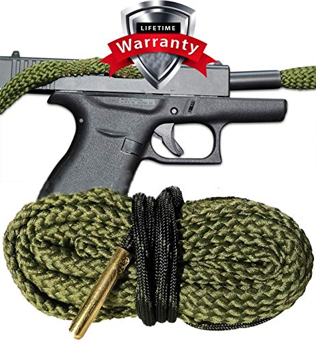 Bore Cleaning Snake For Your 9 MM Pistol - One Pull Cleaning - Glock Ruger Smith and Wesson Kimber Beretta Heckler & Koch Remington SIG Sauer Springfield Armory Taurus Walther Cobra Bore Snakes