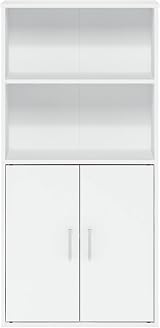 Furinno PASIR Book Shelf Door Bookshelf 59.9 W x 121.4 H x 30 D cm White view 6