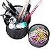JPSOR 4 Packs Mesh Pencil Holder and Paper Clip Holder, Metal Black Pen Cups Paper Clips Organizer for Desk Office and School