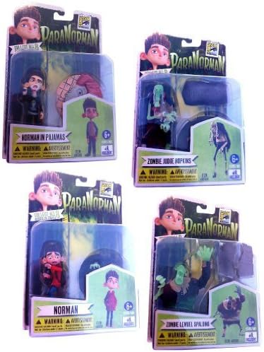 ParaNorman the Movie SDCC Comic Con Exclusive Figure Set of 4 Glow In The Dark