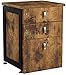 Coaster Furniture Estrella 3-Drawer File Cabinet Antique Nutmeg and Gunmetal 800656