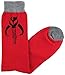 Star Wars Mandalorian Bantha Skull Men's Crew Socks Size 6-12 Red