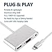 Lighting to HDMI Adapter, Kicoeoy iPhone to HDMI VGA AV Adapter Converter, Multiple Digital AV Adapter for iPhone X 8 Plus 7 Plus 6 6S iPad to Mirror on HDTV Projector Monitor, Plug and Play
