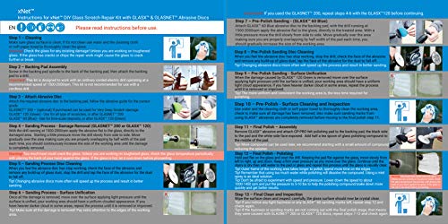 Glass Polish GP23015 DIY Car Glass and Windshield Scratch Removal kit/xNet System/Removes: Scratches, Wiper Blade Damage, Tree Sap, Water Damage/Suitable for Any Type of Glass - Thumbnail 4
