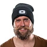 Ultra Bright LED Hands  Free Unisex Lighted Beanie Power Stocking Cap/Hat - 12000MCD of Perfect Hands Free Flashlight for Hunting, Camping, Grilling, Jogging, Handyman Working