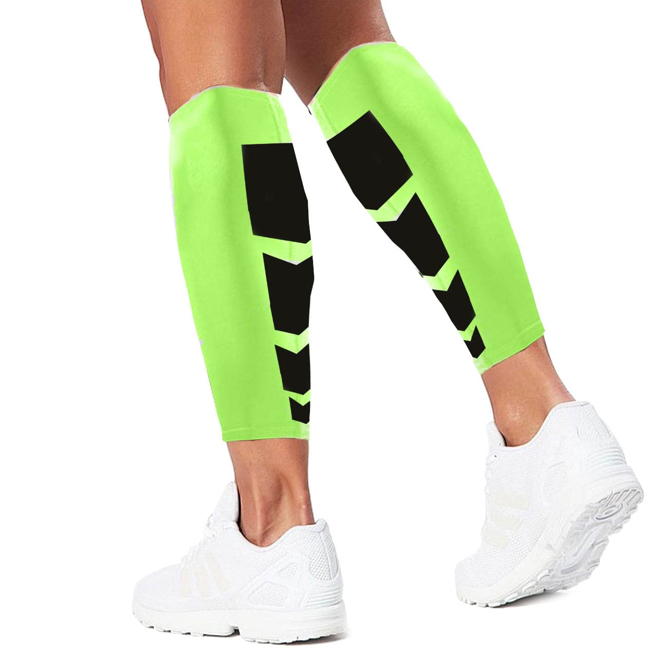 Gemx Calf Compression Sleeve Men & Women (1 Pair) Footless Calf Sleeves for Shin Splints Support Breathable Neoprene Fabric Shin Sleeves for Calf Support Ideal For Running, Cycling & Hiking
