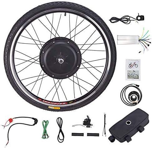 Z ZELUS Roue Électrique 26" 66 cm pour Vélos, Roue avec Moyeu Moteur pour E-Bike, Kit de Conversion