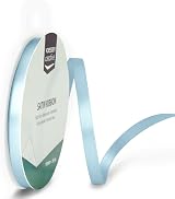 Vaessen Creative Satin Ribbon Milk Chocolate 6mm x 10m Light Blue