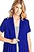 12 Ami Basic Solid Short Sleeve Open Front Cardigan Royal Blue 2X