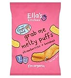 Ella'S Kitchen Grab Me Melty Puffs Strawberries + Bananas From 7 Months 20G - Pack of 2