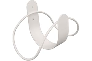 Garden Hose Hanger, Stainless Steel Wall Mount Garden Hose Holder Rustproof for Vacuum Hoses (White)