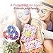 Tatuo 30 Pieces Rainbow Metallic Scrunchies for Girls Large Shiny Colorful Elastic Hair Ties and Neon Ropes for Women Hair Accessories Party Favor
