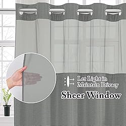 Gibelle Extra Long Shower Curtain 72x86, Waffle