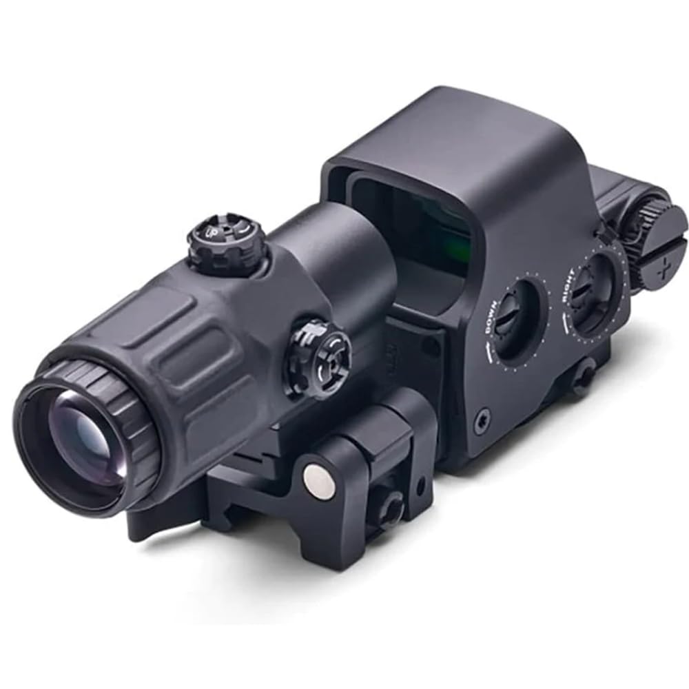 558 G33 Sight Combo 558+3X Green/Red Dot Holographic Sight Scope 3X Magnifying Glass with Quick Release for 20mm Rail Mount