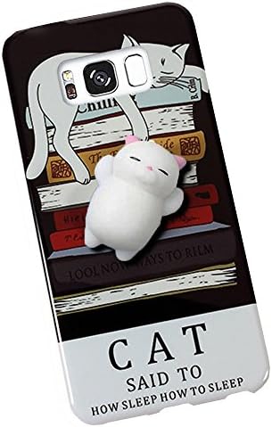 Samsung Galaxy S8 Cat Case,MobilePick Kawaii Poke 3D Squishy Animal Squeeze Stretchy Slow Rising Fidget Toys Stress Reliever Healing Soft TPU Back Case for Samsung Galaxy S8 (Pattern C)