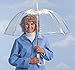 Clear Dome Umbrella, Durable Wind-Resistant Umbrella with Sturdy Bubble Design, Dome Canopy 29â€ Diameterâ€¦
