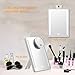 Terresa Lighted Travel Makeup Mirror, Round 1x/7x Magnifying Mirror, Portable Battery Operated for Hand Held, Compact Mirror with LED Lights for Beauty Cosmetic Camping (LED Lighted Makeup Mirror)