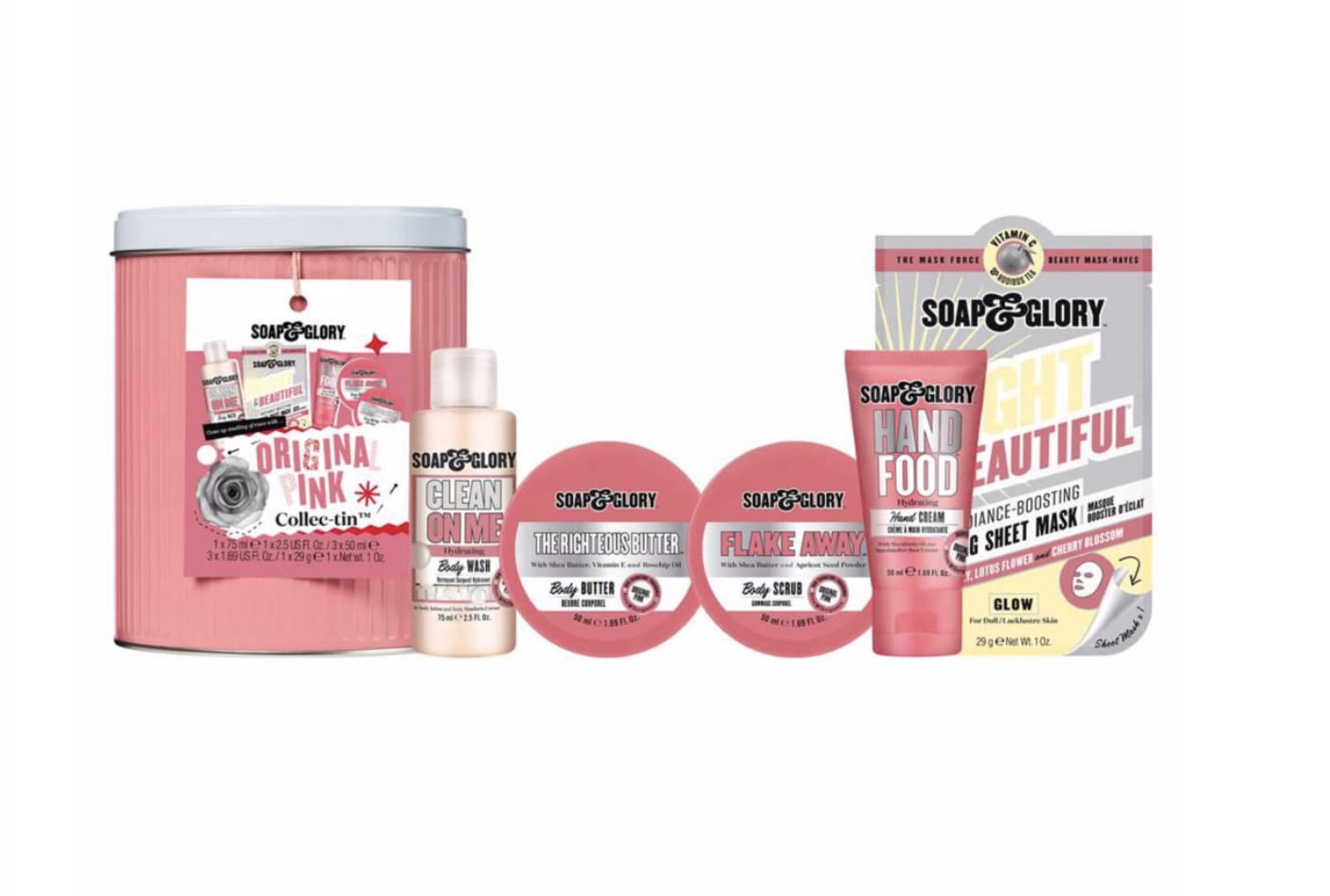 Soap And Glory Original Pink Collec Tin Gift Set NEW 2020