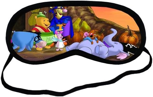 Custom Winnie the Pooh Sleeping Mask, Comfortable Soft Cotton Sleeping Aids Eye Mask Cover Travel &amp; Work Rest