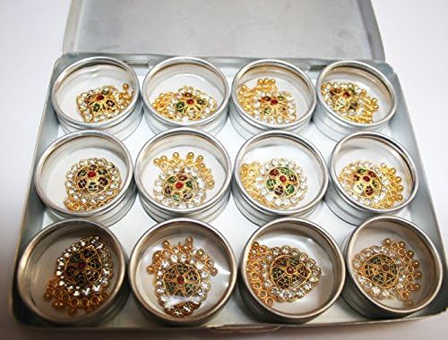 Designer Bindi Set, Gift set, Authentic Bindis - BBB11