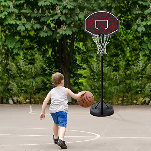 MaxKare Portable Basketball Hoop & Goal Basketball System Stand Height