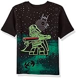 Star Wars Little Boys' Lego Darth Vader T-Shirt, Black, 5/6