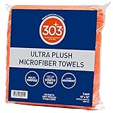 303 Products 30901 16x16 Ultra Plush Microfiber Towels , 3-Pack