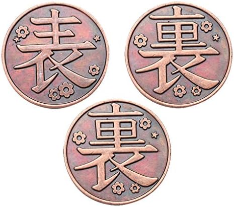 Cnstone コスプレ道具 栗花落カナヲ 風 コイン 注目ブランド 貨幣 表 裏 アクセサリー コスチューム パーティー 3枚 アニメ イベント 変装 Cosplay 撮影用 ハロウィン 観賞用 小道具