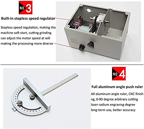 ZHJIUXING HO Mini TischkreissäG,Professional Kleine TischsäGer,FüR Holzschnitzerei Modell Handgemacht,10000rpm Zum… – Bild 8