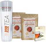 Detox Tea, 28 Servings 2 Pack | 310 Tea Fights Bloating and Appetite Suppressant, Increases Metabolism | Organic Green Tea With Yerba Mate, Guarana, Ginger, and Many More | Free Tea Tumbler and eBook