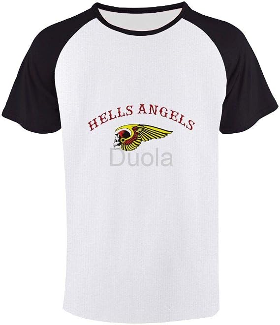 Amazon Co Jp ヘルズエンジェルス アメリカ バイク ショルダーバッグ メンズ快適な ファッションプリントラグランtシャツ100 コットンサマーカジュアル半袖 服 ファッション小物