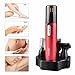 Nose Hair Trimmer,4 in 1 Upscale Red Lady Shaver Bikini Trimmer Facial Ear Beard,Sideburn Eyebrow Grooming More Durable and Powerful Than USB Charged For Men&Women