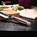 KBK Kitchen Cooking Chef Knife 8 Inch Hammer Finished Blade Full Tang Red Pakka Wood Handle High Carbon Japanese Stainless 58HRC Super Sharp Edged