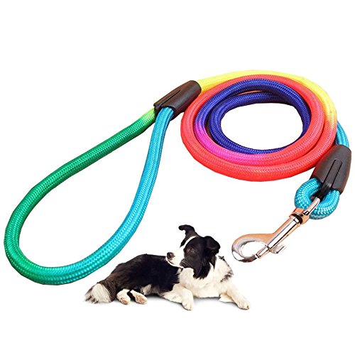 Runfish colorful pet harness dog traction with rope chain tether strap (S(neck circumference ：7.8-13.3 in))