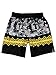 Black Panther Boy's Swim Trunks Swimwear (7, Grey/Yellow)