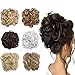 Combs Hair Bun for Updo Synthetic Hairpiece 18H613 Blonde Mix