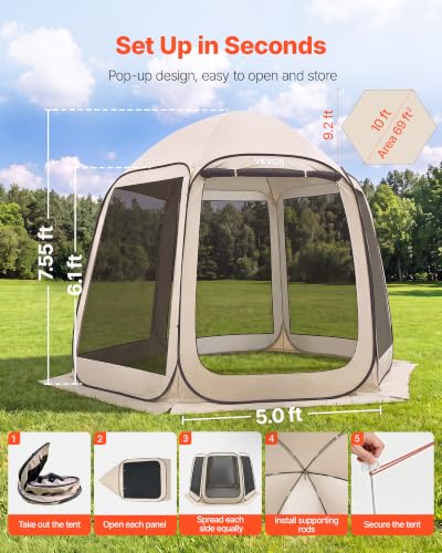 VEVOR 10x9.2 Pop-Up Screen House Review: Portable Bug-Free Shelter for 4-8 People image 22