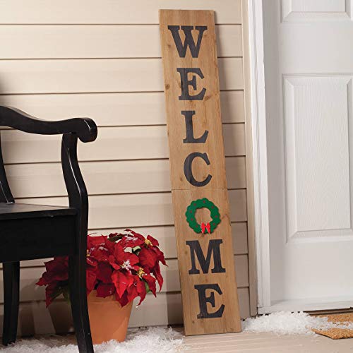 image for Fox Valley Traders Folding Wooden Welcome Sign, Including 10 Interchan
