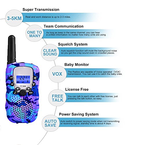 Toys for 3-5 Year Old Boy Girl, Walkie Talkie for Kids Toys for 4-10 Year Old Boy Girl Gift for Girl Boy Age 3-10