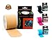 Kinesiology Tape - Downloadable Kinesiology Taping Instructions - Professional Quality (Finger Print Tape) - 2 Inch x 16.4 Feet Uncut Rolls - Waterproof Tape - Sport Tape - Kinesio Tape.