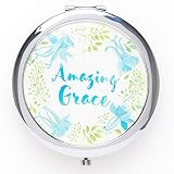 Kitchen Amazing Grace Compact Pocket Mirror 2x Magnification Ultra Portable for Purses or Travel Book