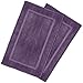 Utopia Towels Luxury Cotton Hotel-Spa Tub-Shower Bath Mat Floor Mat - (2 Pack, Plum, 21 x 34 Inches) - Washable Bath Rug Set - Luxury Size - Maximum Absorbency - Machine Washable