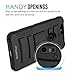 Nexus 6P Case, MoKo Shock Absorbing Hard Cover Ultra Protective Heavy Duty Case with Holster Belt Clip + Built-in Kickstand for Google Nexus 6P 5.7 Inch - Black