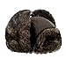 LETHMIK Winter Faux Fur Hunting Hat Unisex Trapper Russian Aviator Trooper Hat Cracking Brown Regular size 7 1/4 - 7 5/8 22 3/4 - 24 IN