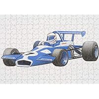 Media Storehouse 252 Piece Puzzle of Blue Formula 1 Racing car with Driver in seat (13560587)